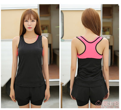 【瑜伽服套装女三件套春夏修身显瘦瑜珈跑步服运动跳操舞蹈服健身服】义乌市丽登电子商务商行 - 产品库